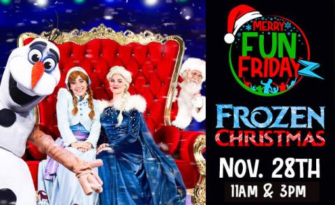 Frozen Christmas with Santa at the Fun Place in Clarkston Michigan